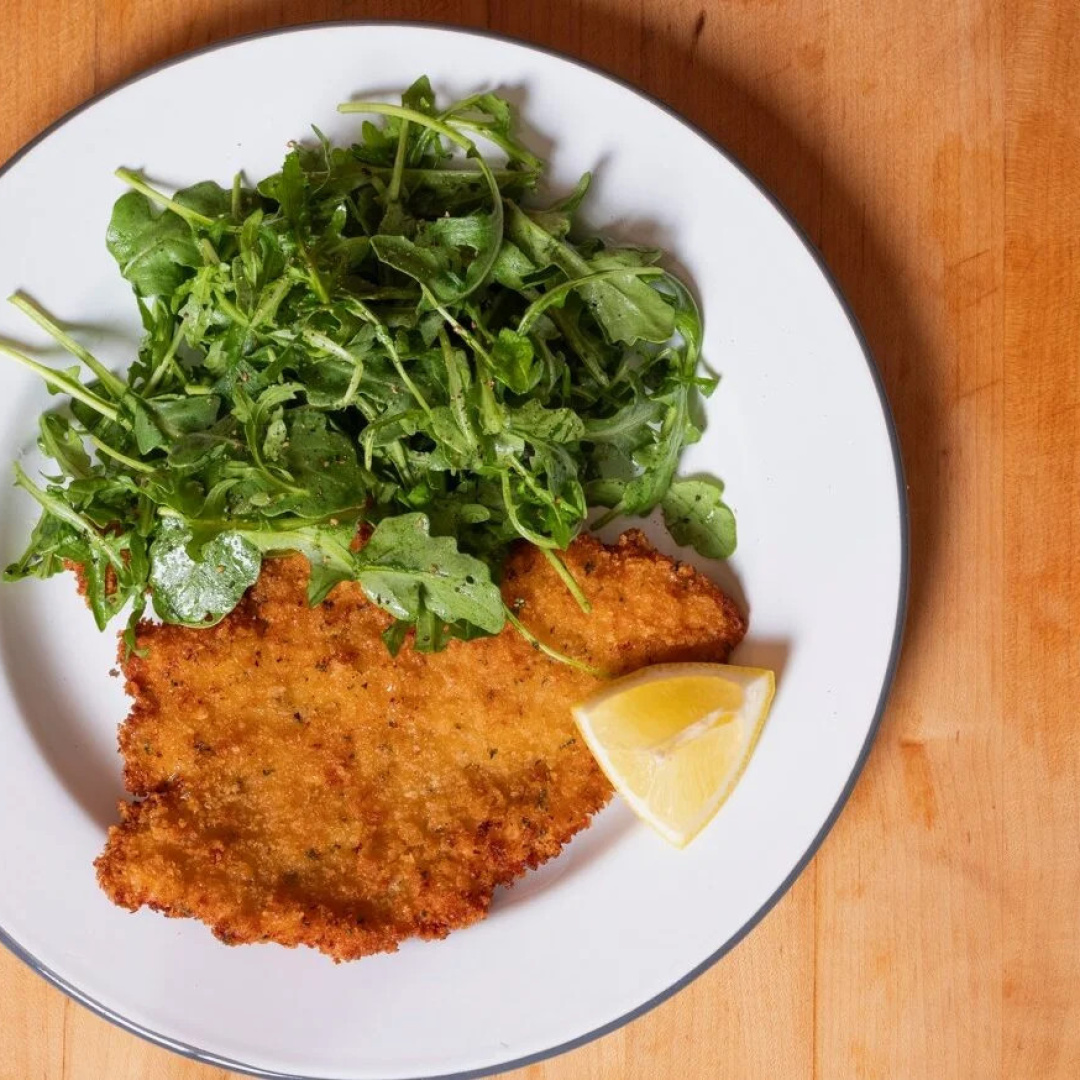 Crispy Chicken Cutlets with Arugula Salad for Under $25